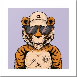 Cute Tiger Tshirt Posters and Art